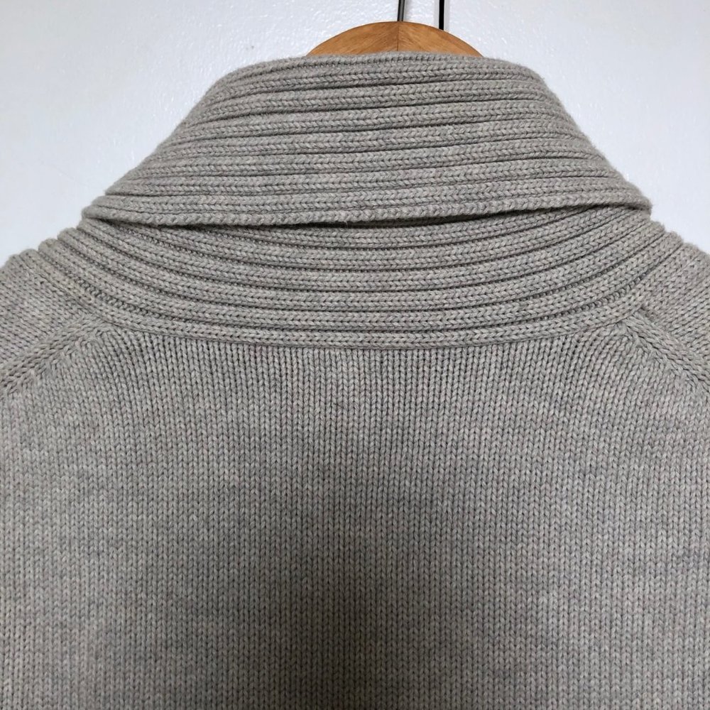 J. Crew Shawl Sweater. Beige. Size Small - Picture 6 of 8